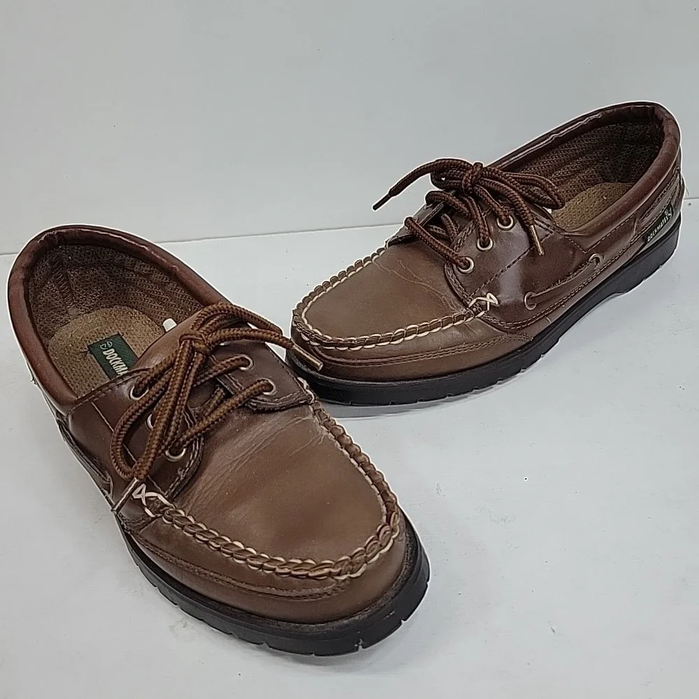 Dockmates Mens Loafers Size 7.5 Lace Up Preppy Hipster Boat Shoes Trendy Stylish